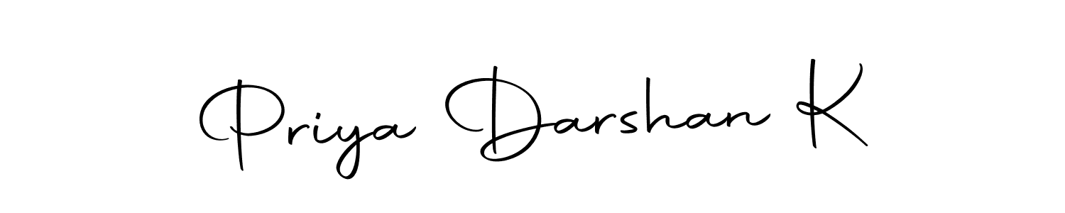 You should practise on your own different ways (Autography-DOLnW) to write your name (Priya Darshan K) in signature. don't let someone else do it for you. Priya Darshan K signature style 10 images and pictures png