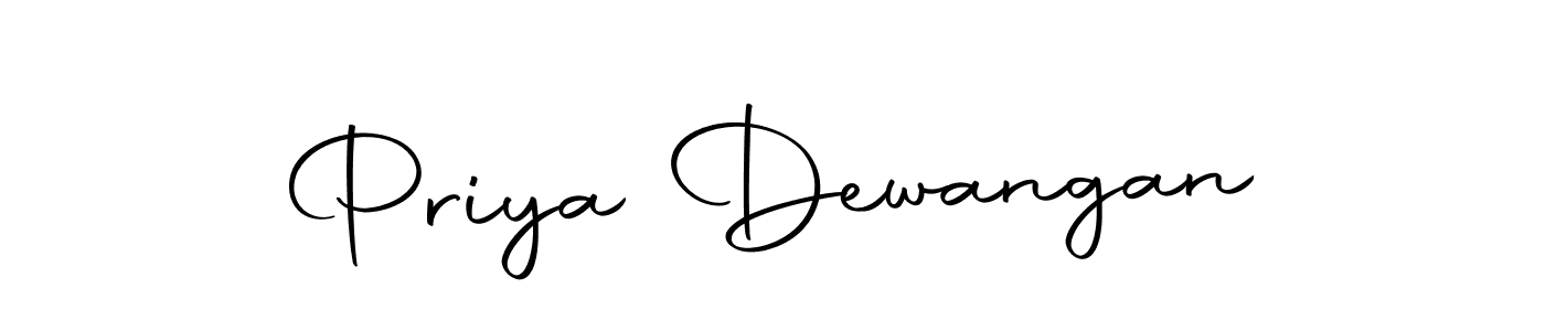Use a signature maker to create a handwritten signature online. With this signature software, you can design (Autography-DOLnW) your own signature for name Priya Dewangan. Priya Dewangan signature style 10 images and pictures png