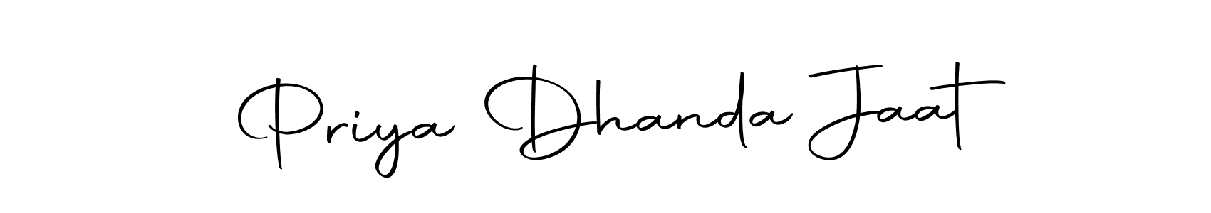 You should practise on your own different ways (Autography-DOLnW) to write your name (Priya Dhanda Jaat) in signature. don't let someone else do it for you. Priya Dhanda Jaat signature style 10 images and pictures png