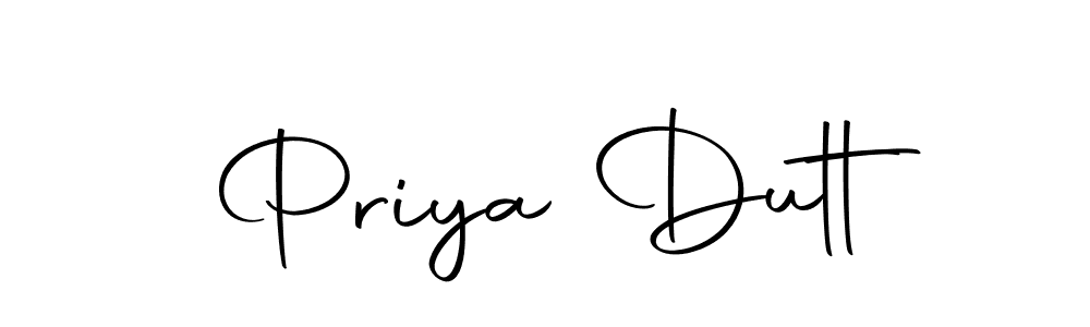 Also we have Priya Dutt name is the best signature style. Create professional handwritten signature collection using Autography-DOLnW autograph style. Priya Dutt signature style 10 images and pictures png