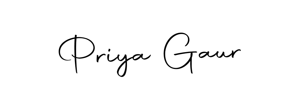 Make a beautiful signature design for name Priya Gaur. With this signature (Autography-DOLnW) style, you can create a handwritten signature for free. Priya Gaur signature style 10 images and pictures png