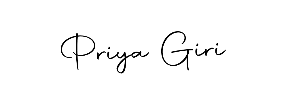 Design your own signature with our free online signature maker. With this signature software, you can create a handwritten (Autography-DOLnW) signature for name Priya Giri. Priya Giri signature style 10 images and pictures png