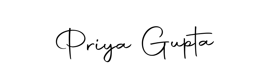 Design your own signature with our free online signature maker. With this signature software, you can create a handwritten (Autography-DOLnW) signature for name Priya Gupta. Priya Gupta signature style 10 images and pictures png