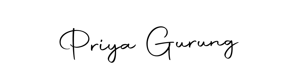 Make a beautiful signature design for name Priya Gurung. Use this online signature maker to create a handwritten signature for free. Priya Gurung signature style 10 images and pictures png