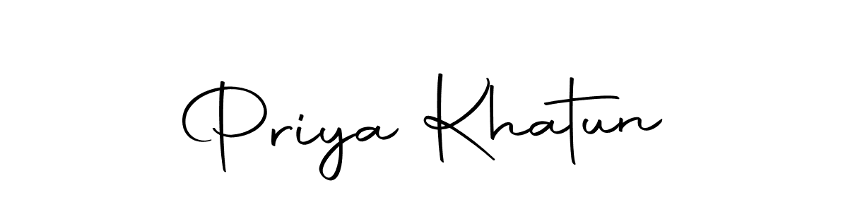 The best way (Autography-DOLnW) to make a short signature is to pick only two or three words in your name. The name Priya Khatun include a total of six letters. For converting this name. Priya Khatun signature style 10 images and pictures png