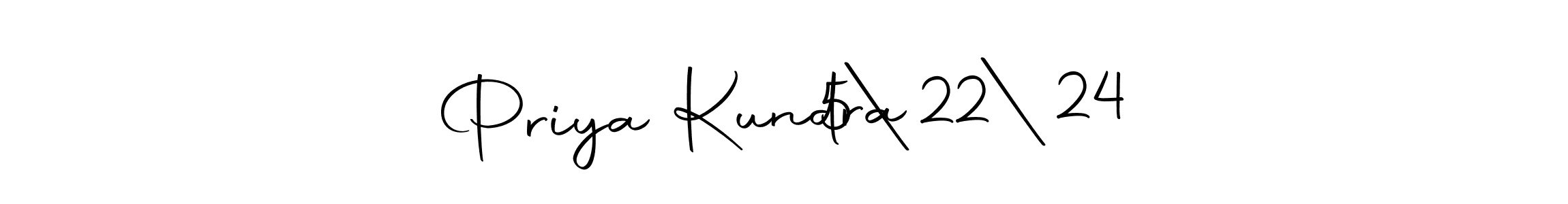 You should practise on your own different ways (Autography-DOLnW) to write your name (Priya Kundra    5|22|24) in signature. don't let someone else do it for you. Priya Kundra    5|22|24 signature style 10 images and pictures png