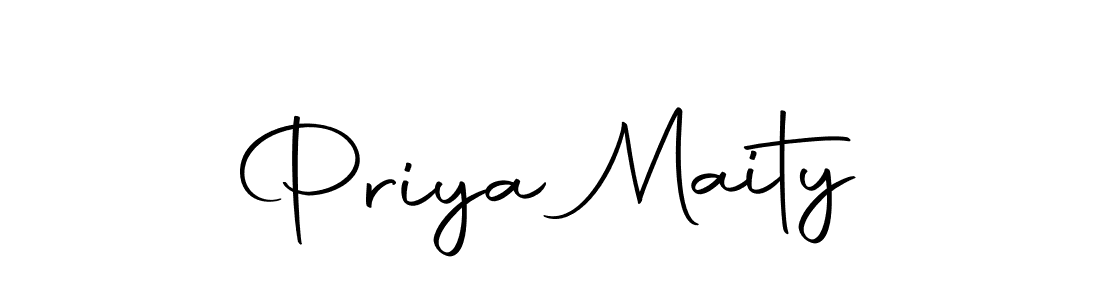 Design your own signature with our free online signature maker. With this signature software, you can create a handwritten (Autography-DOLnW) signature for name Priya Maity. Priya Maity signature style 10 images and pictures png