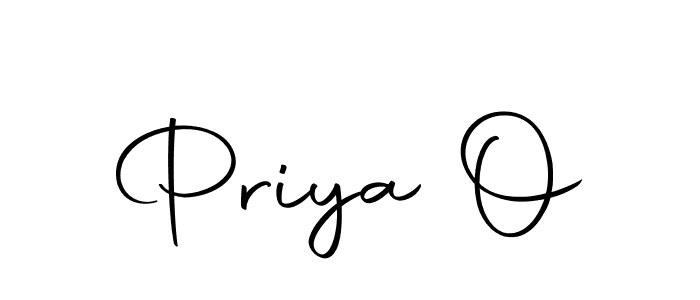 Design your own signature with our free online signature maker. With this signature software, you can create a handwritten (Autography-DOLnW) signature for name Priya O. Priya O signature style 10 images and pictures png