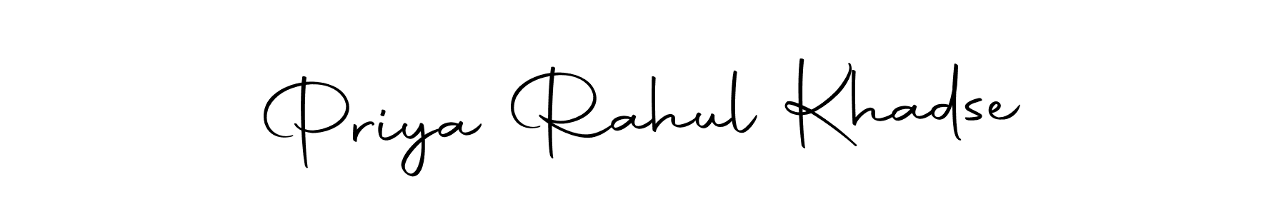 Similarly Autography-DOLnW is the best handwritten signature design. Signature creator online .You can use it as an online autograph creator for name Priya Rahul Khadse. Priya Rahul Khadse signature style 10 images and pictures png