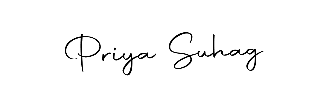 Create a beautiful signature design for name Priya Suhag. With this signature (Autography-DOLnW) fonts, you can make a handwritten signature for free. Priya Suhag signature style 10 images and pictures png