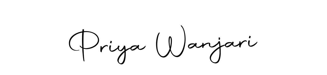 Use a signature maker to create a handwritten signature online. With this signature software, you can design (Autography-DOLnW) your own signature for name Priya Wanjari. Priya Wanjari signature style 10 images and pictures png
