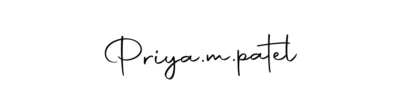 Make a beautiful signature design for name Priya.m.patel. Use this online signature maker to create a handwritten signature for free. Priya.m.patel signature style 10 images and pictures png