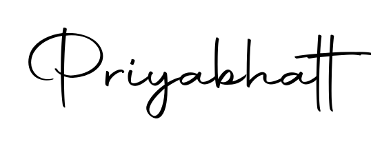Transform the name Priyabhatt into a signature masterpiece using Autography-DOLnW font. Ideal for photographers, artists, and creators looking for watermarks. Priyabhatt signature style 10 images and pictures png