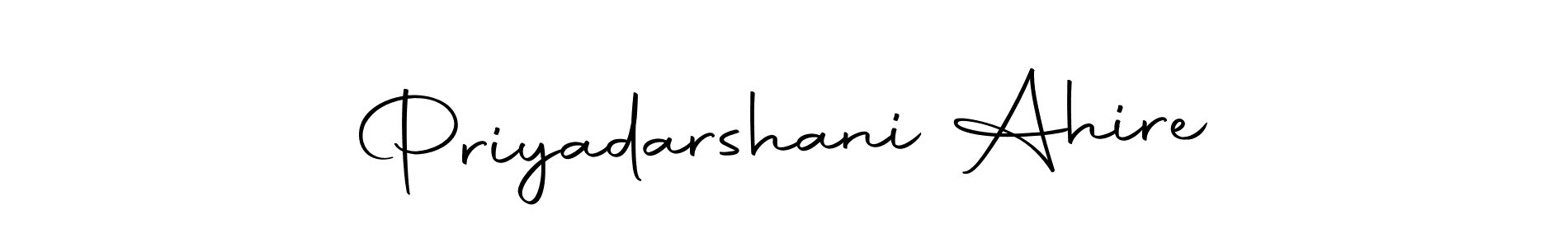 Use a signature maker to create a handwritten signature online. With this signature software, you can design (Autography-DOLnW) your own signature for name Priyadarshani Ahire. Priyadarshani Ahire signature style 10 images and pictures png