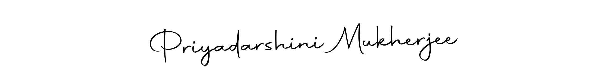 Make a beautiful signature design for name Priyadarshini Mukherjee. With this signature (Autography-DOLnW) style, you can create a handwritten signature for free. Priyadarshini Mukherjee signature style 10 images and pictures png