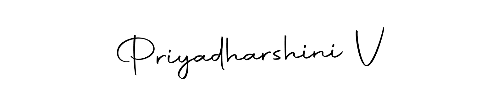 Make a beautiful signature design for name Priyadharshini V. Use this online signature maker to create a handwritten signature for free. Priyadharshini V signature style 10 images and pictures png