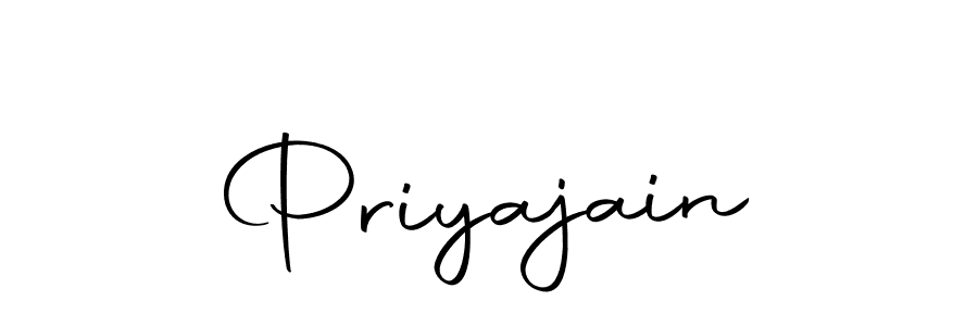 How to make Priyajain name signature. Use Autography-DOLnW style for creating short signs online. This is the latest handwritten sign. Priyajain signature style 10 images and pictures png