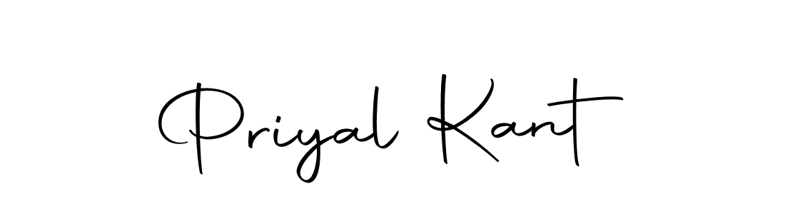 How to make Priyal Kant name signature. Use Autography-DOLnW style for creating short signs online. This is the latest handwritten sign. Priyal Kant signature style 10 images and pictures png