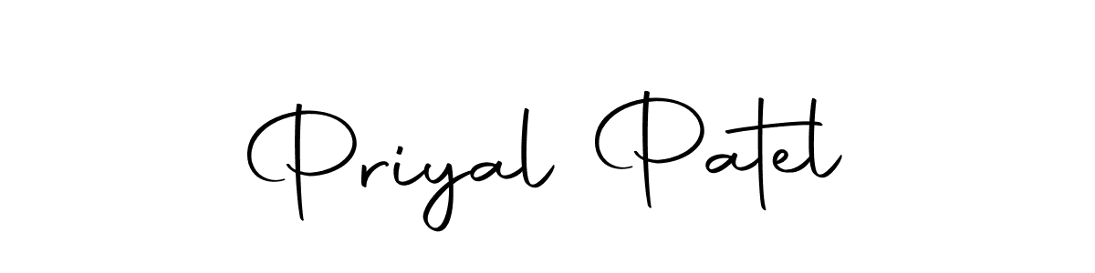 Make a beautiful signature design for name Priyal Patel. Use this online signature maker to create a handwritten signature for free. Priyal Patel signature style 10 images and pictures png