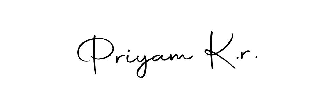 Priyam K.r. stylish signature style. Best Handwritten Sign (Autography-DOLnW) for my name. Handwritten Signature Collection Ideas for my name Priyam K.r.. Priyam K.r. signature style 10 images and pictures png