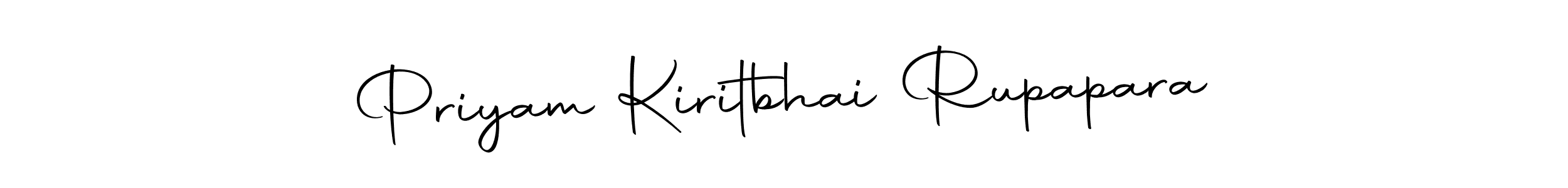 Design your own signature with our free online signature maker. With this signature software, you can create a handwritten (Autography-DOLnW) signature for name Priyam Kiritbhai Rupapara. Priyam Kiritbhai Rupapara signature style 10 images and pictures png