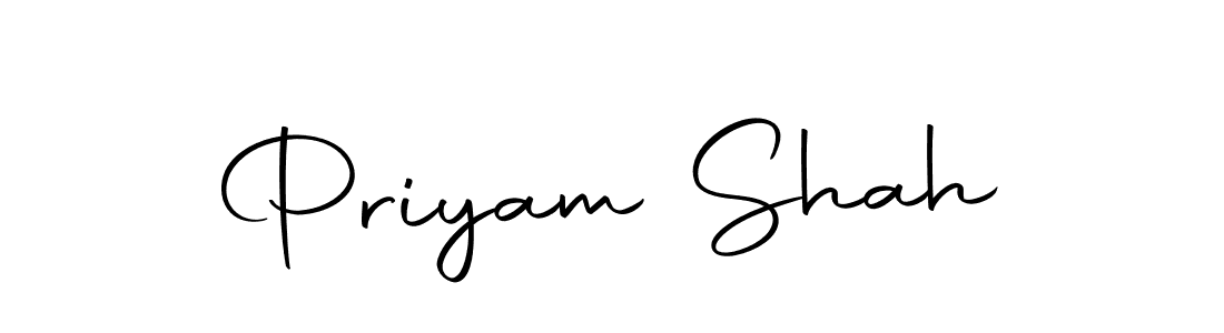 Design your own signature with our free online signature maker. With this signature software, you can create a handwritten (Autography-DOLnW) signature for name Priyam Shah. Priyam Shah signature style 10 images and pictures png