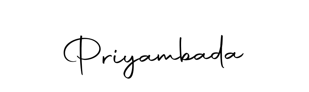 Create a beautiful signature design for name Priyambada. With this signature (Autography-DOLnW) fonts, you can make a handwritten signature for free. Priyambada signature style 10 images and pictures png