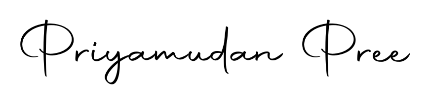 Practice writing Priyamudan Pree with the flow of Autography-DOLnW lettering. A fantastic source of inspiration for developing your personal signature style. Priyamudan Pree signature style 10 images and pictures png