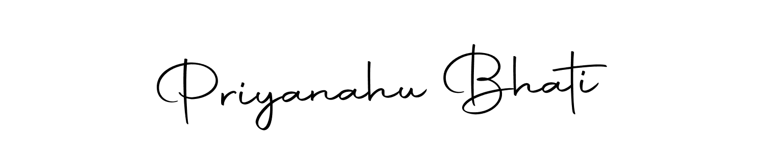 Priyanahu Bhati stylish signature style. Best Handwritten Sign (Autography-DOLnW) for my name. Handwritten Signature Collection Ideas for my name Priyanahu Bhati. Priyanahu Bhati signature style 10 images and pictures png