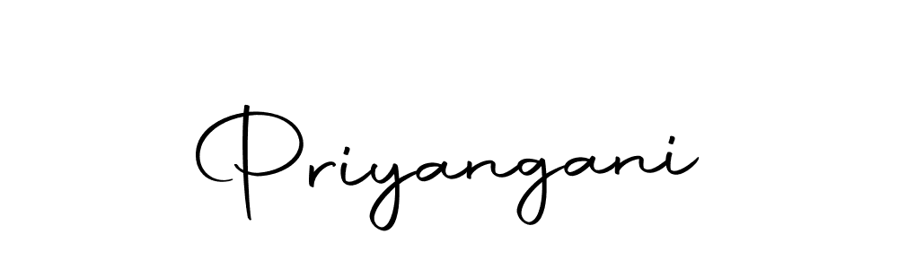 Design your own signature with our free online signature maker. With this signature software, you can create a handwritten (Autography-DOLnW) signature for name Priyangani. Priyangani signature style 10 images and pictures png