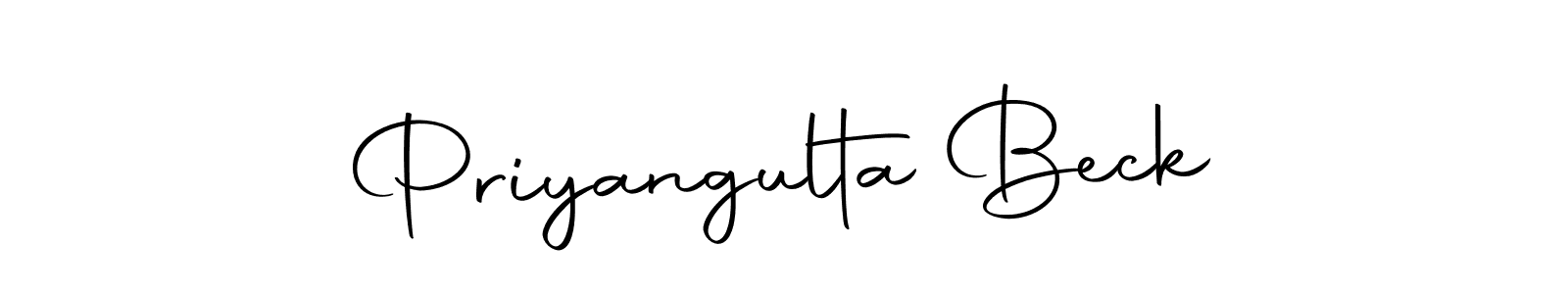 Make a beautiful signature design for name Priyangulta Beck. With this signature (Autography-DOLnW) style, you can create a handwritten signature for free. Priyangulta Beck signature style 10 images and pictures png