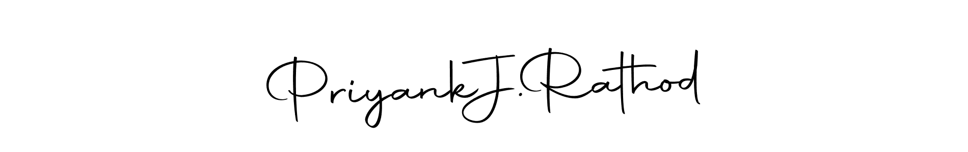 Create a beautiful signature design for name Priyank  J.  Rathod. With this signature (Autography-DOLnW) fonts, you can make a handwritten signature for free. Priyank  J.  Rathod signature style 10 images and pictures png
