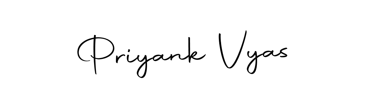Use a signature maker to create a handwritten signature online. With this signature software, you can design (Autography-DOLnW) your own signature for name Priyank Vyas. Priyank Vyas signature style 10 images and pictures png