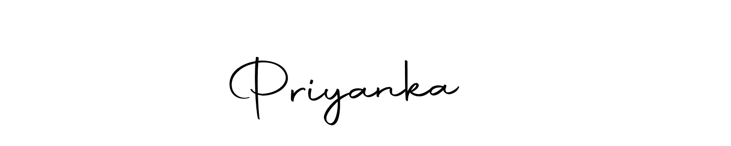 It looks lik you need a new signature style for name Priyanka ❤️. Design unique handwritten (Autography-DOLnW) signature with our free signature maker in just a few clicks. Priyanka ❤️ signature style 10 images and pictures png