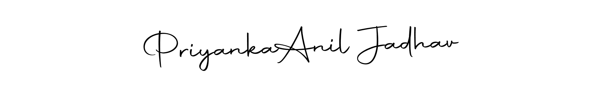 It looks lik you need a new signature style for name Priyanka  Anil Jadhav. Design unique handwritten (Autography-DOLnW) signature with our free signature maker in just a few clicks. Priyanka  Anil Jadhav signature style 10 images and pictures png