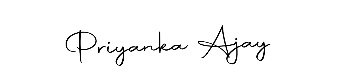 Use a signature maker to create a handwritten signature online. With this signature software, you can design (Autography-DOLnW) your own signature for name Priyanka Ajay. Priyanka Ajay signature style 10 images and pictures png