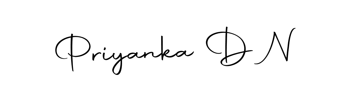 You should practise on your own different ways (Autography-DOLnW) to write your name (Priyanka D N) in signature. don't let someone else do it for you. Priyanka D N signature style 10 images and pictures png