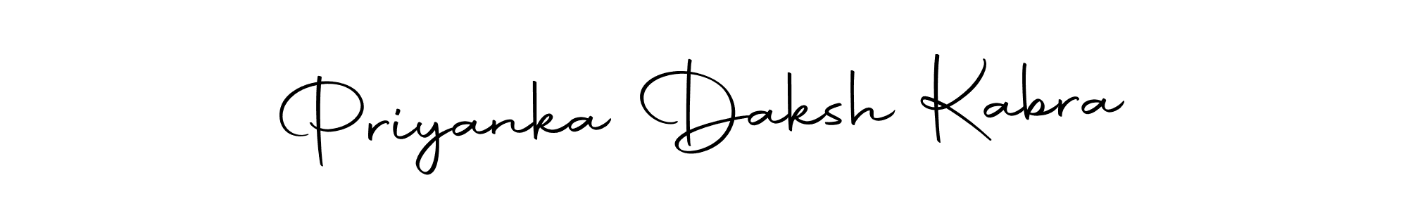 The best way (Autography-DOLnW) to make a short signature is to pick only two or three words in your name. The name Priyanka Daksh Kabra include a total of six letters. For converting this name. Priyanka Daksh Kabra signature style 10 images and pictures png