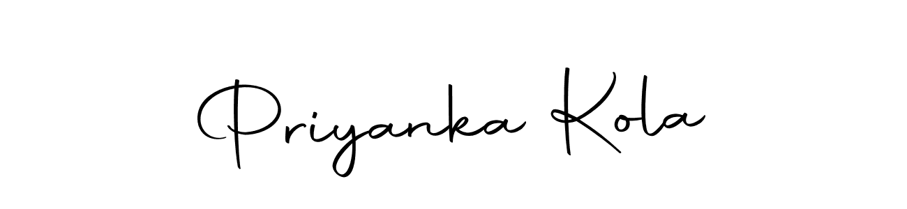 The best way (Autography-DOLnW) to make a short signature is to pick only two or three words in your name. The name Priyanka Kola include a total of six letters. For converting this name. Priyanka Kola signature style 10 images and pictures png