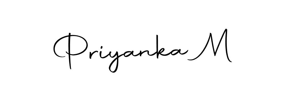 The best way (Autography-DOLnW) to make a short signature is to pick only two or three words in your name. The name Priyanka M include a total of six letters. For converting this name. Priyanka M signature style 10 images and pictures png