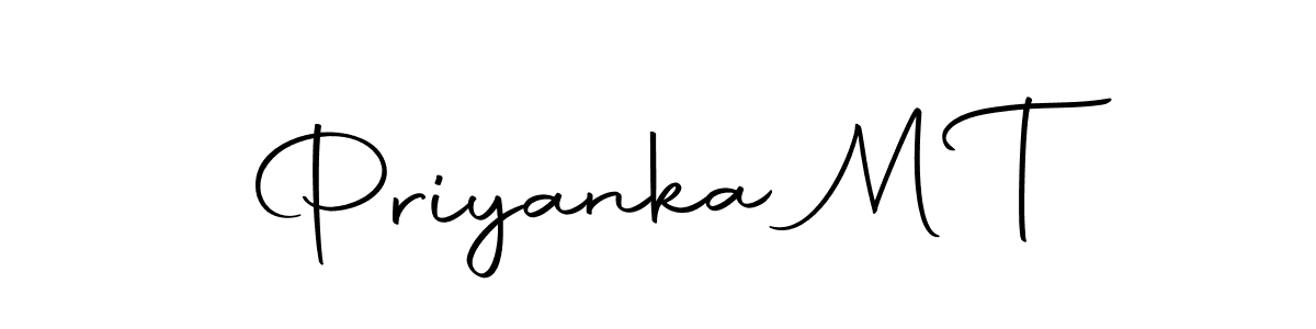 Also we have Priyanka M T name is the best signature style. Create professional handwritten signature collection using Autography-DOLnW autograph style. Priyanka M T signature style 10 images and pictures png