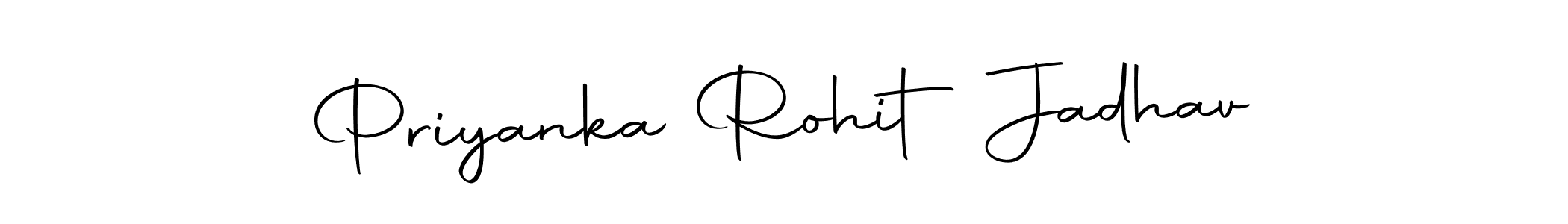 Create a beautiful signature design for name Priyanka Rohit Jadhav. With this signature (Autography-DOLnW) fonts, you can make a handwritten signature for free. Priyanka Rohit Jadhav signature style 10 images and pictures png