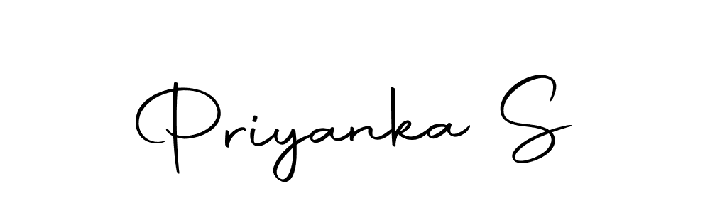 Use a signature maker to create a handwritten signature online. With this signature software, you can design (Autography-DOLnW) your own signature for name Priyanka S. Priyanka S signature style 10 images and pictures png