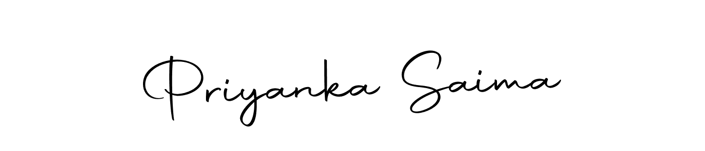 if you are searching for the best signature style for your name Priyanka Saima. so please give up your signature search. here we have designed multiple signature styles  using Autography-DOLnW. Priyanka Saima signature style 10 images and pictures png