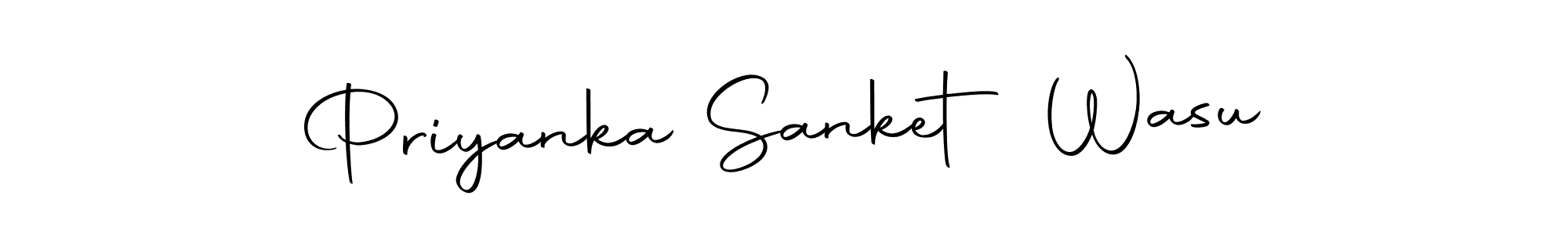 Create a beautiful signature design for name Priyanka Sanket Wasu. With this signature (Autography-DOLnW) fonts, you can make a handwritten signature for free. Priyanka Sanket Wasu signature style 10 images and pictures png