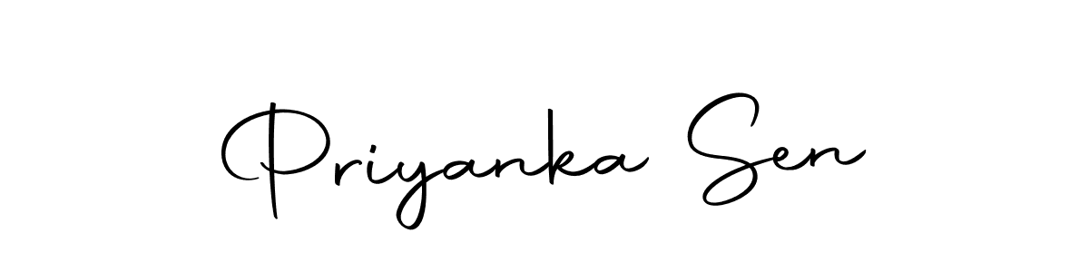 Design your own signature with our free online signature maker. With this signature software, you can create a handwritten (Autography-DOLnW) signature for name Priyanka Sen. Priyanka Sen signature style 10 images and pictures png