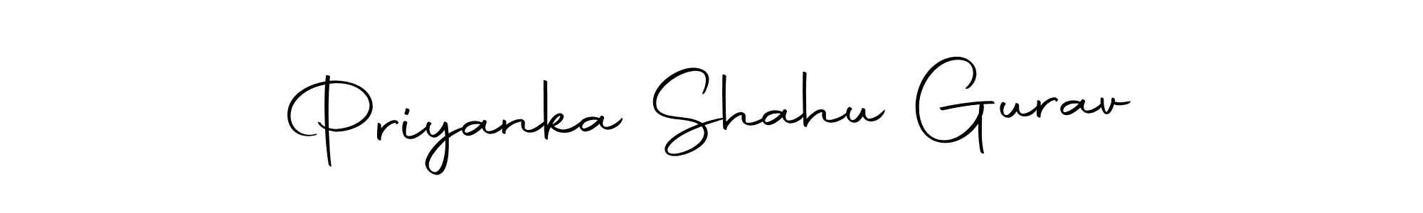 Make a short Priyanka Shahu Gurav signature style. Manage your documents anywhere anytime using Autography-DOLnW. Create and add eSignatures, submit forms, share and send files easily. Priyanka Shahu Gurav signature style 10 images and pictures png