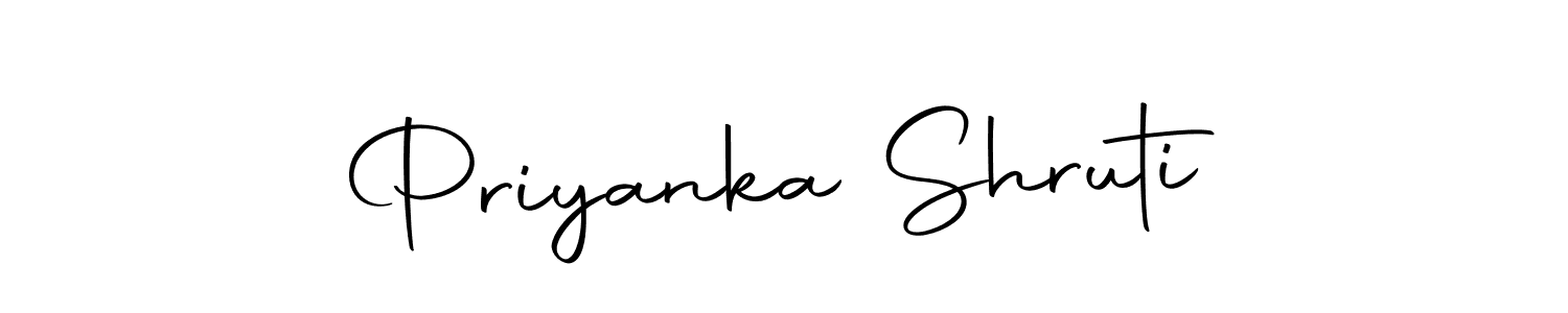 Similarly Autography-DOLnW is the best handwritten signature design. Signature creator online .You can use it as an online autograph creator for name Priyanka Shruti. Priyanka Shruti signature style 10 images and pictures png