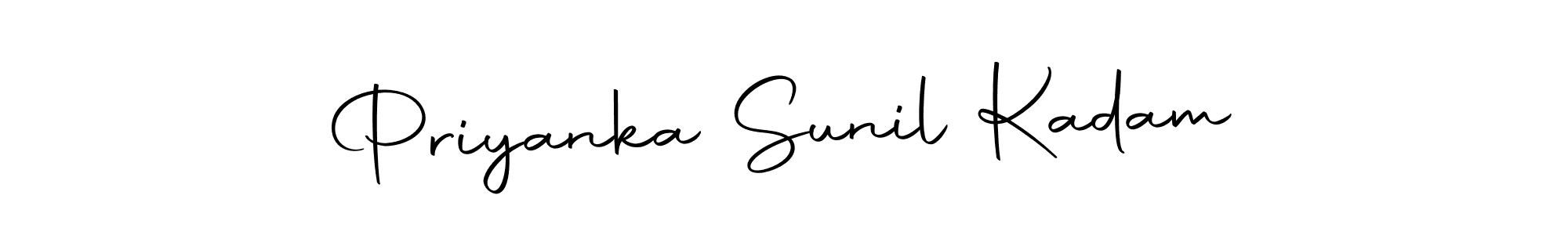 Create a beautiful signature design for name Priyanka Sunil Kadam. With this signature (Autography-DOLnW) fonts, you can make a handwritten signature for free. Priyanka Sunil Kadam signature style 10 images and pictures png