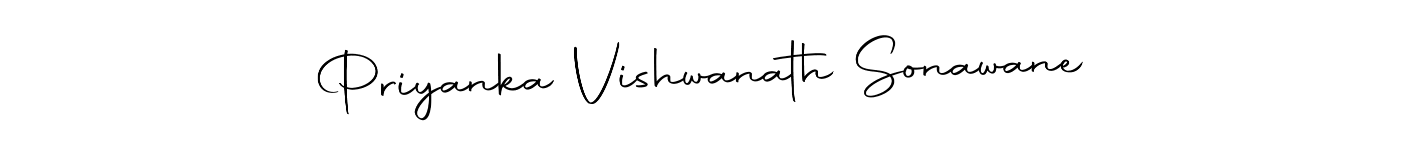 The best way (Autography-DOLnW) to make a short signature is to pick only two or three words in your name. The name Priyanka Vishwanath Sonawane include a total of six letters. For converting this name. Priyanka Vishwanath Sonawane signature style 10 images and pictures png